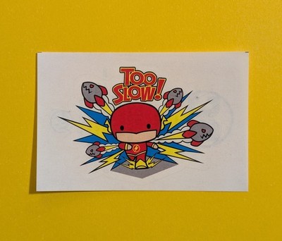 The Flash Vending Sticker - 2019 DC Chibis Series 1 - Comic Character ''Too Slow''