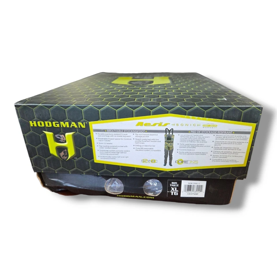 BRAND NEW Hodgman Aesis Sonic XL Breathable Stockingfoot waders Camo Digital v.4 - Image 2 of 4