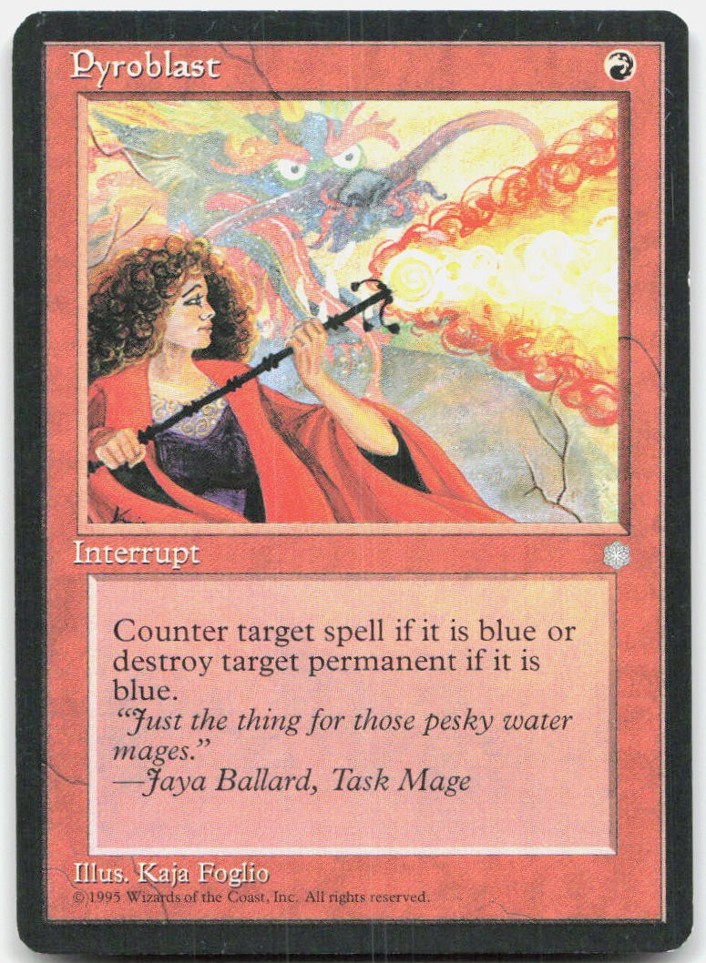 Pyroblast 213 Moderately Played Ice Age Common Magic: The Gathering