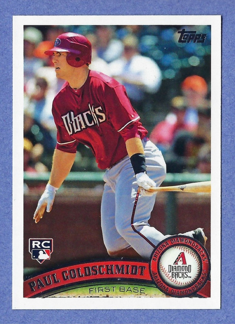 2011 Paul Goldschmidt Topps Update ROOKIE CARD #US47 Arizona Diamondbacks RC -NM