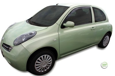Windabweiser Regenabweiser Heko Für Nissan Micra K12 2002-2010 3-türer 2-Tlg