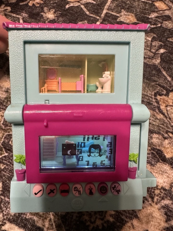 **Pixel Chix 2006 casa de 2 pisos - verde azulado y rosa (RARO)** Foto 2 de 3