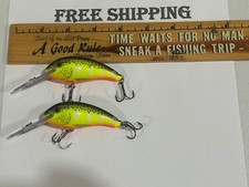 LOT OF 2 Rapala Shad Dancer 07 Deep Diving Crankbait Walleye Bass Fishing Lure.