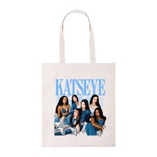 Katseye Tote Bag Cute Music Merch Cotton Shopper Gift Bag New