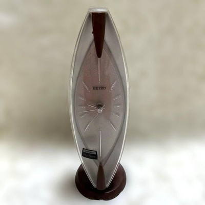 SEIKO Desk Clock Space Age Vintage Functional Tested Working Japan Collector