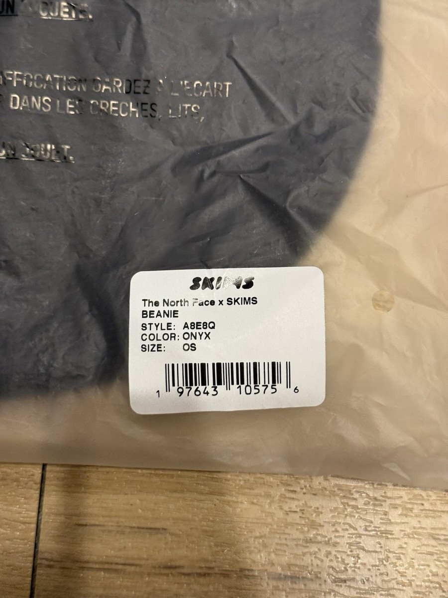 SKIMS X THE NORTH FACE BEANIE ONYX SIZE OS In Hand | eBay