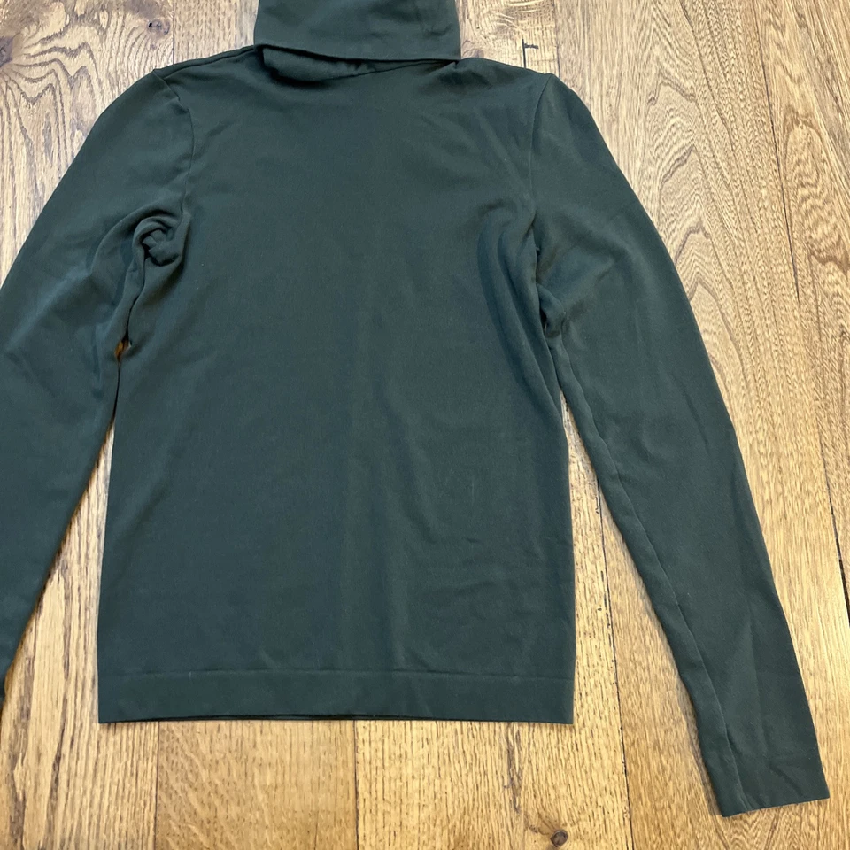 WOLFORD Turtleneck Tops Long Sleeve Stretch Bodycon in Dark Green, Women's XS - Image 3 of 4