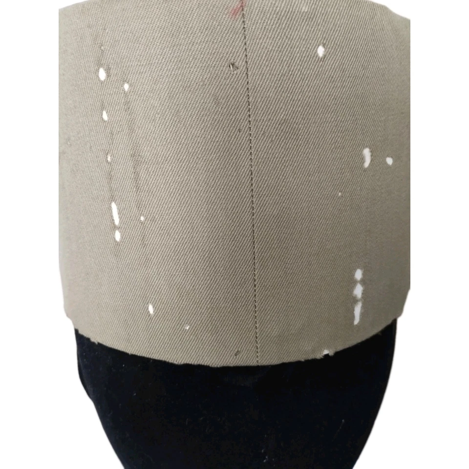 Képi de général d'armée en gabardine de laine peignée kaki ORIGINAL - Photo 3/4