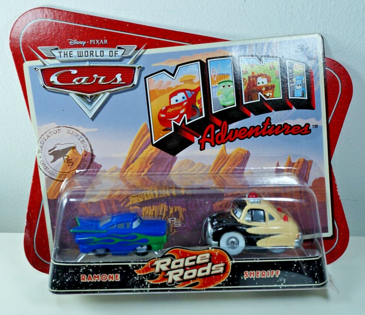 Mattel Disney Pixar Cars Mini Adventures Ramone & Sheriff Police Diecast MOC