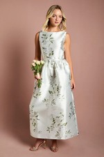 Coast Sage A-Line Dress Womens Bridesmaids Dresses
