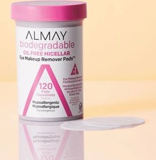 Almay Biodegradable Oil Free Micellar Eye Makeup Remover Pads 120 Count