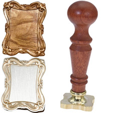 Frame Wax Seal Stamp, 3D Embossed Frame Relief Carving Wax Sealing Stamp, Frame