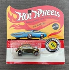 Vintage 1969 Hot Wheels Redline Olive Custom Volkswagen On Card Blisterpack