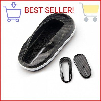 Xotic Tech Carbon Fiber Texture Protective Hard Shell Keyless Smart Key FOB Cove