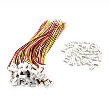 60 Pairs MX 1.25mm Pitch Plug Socket Set, Micro MX JST 1.25mm 4 Pin Male and ...