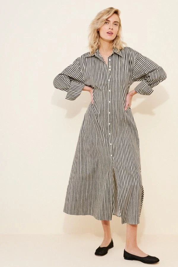 knee length dresses for ladies Simon Miller Mar Poplin Dress  TrenLend