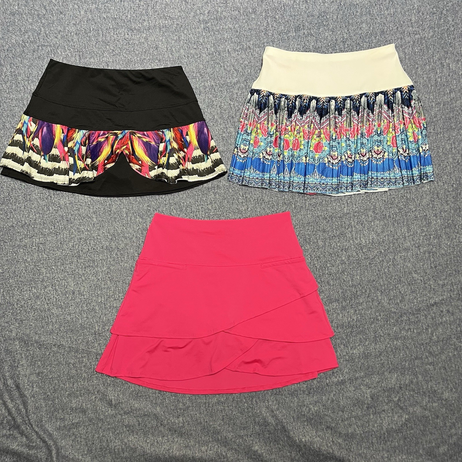 Lucky in Love Multi Color Tennis Skort XS for Pickleball Golf Athletic Wear