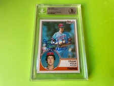 Frank Viola Twins 1983 Topps Rookie Card Signed Auto Beckett BAS ENCAPSULATED