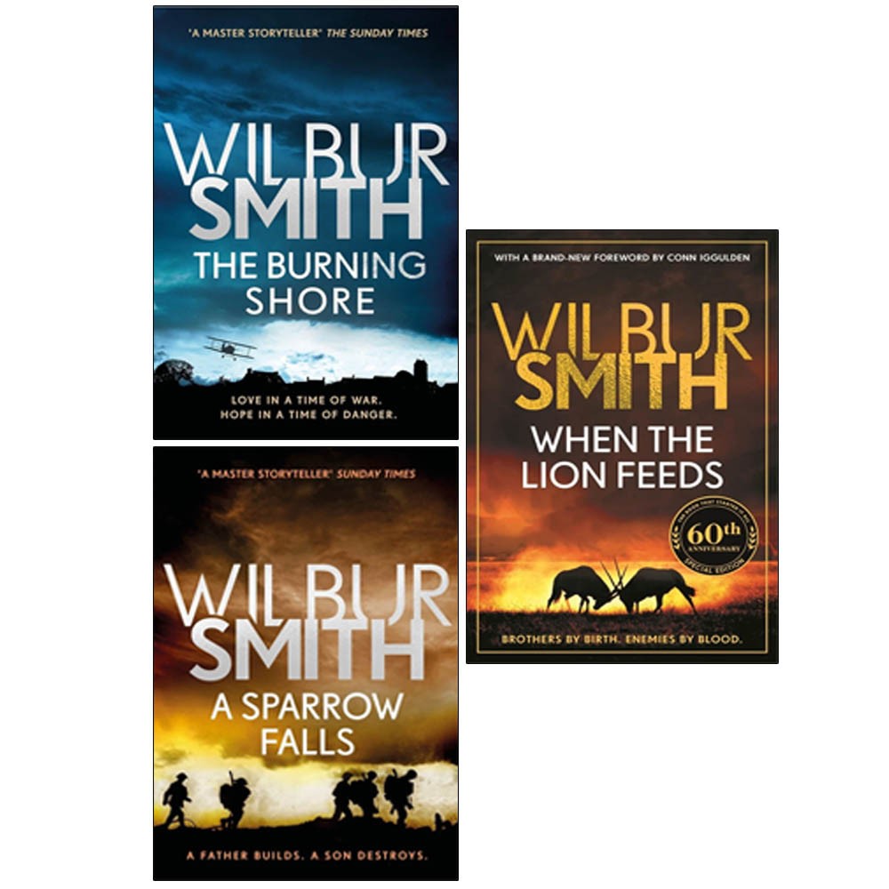 Courtney Family Novels Series  3 Books Collection Set by Wilbur Smith Sparrow