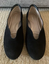 BeautiFeel Luxury Comfort Jolie Ballet Flats Sz 38 US 7 7.5 Black Nubuck Shoes