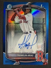 2025 Bowman - Franklin Arias Chrome Prospect Autographs Blue /150 #CPA-FA