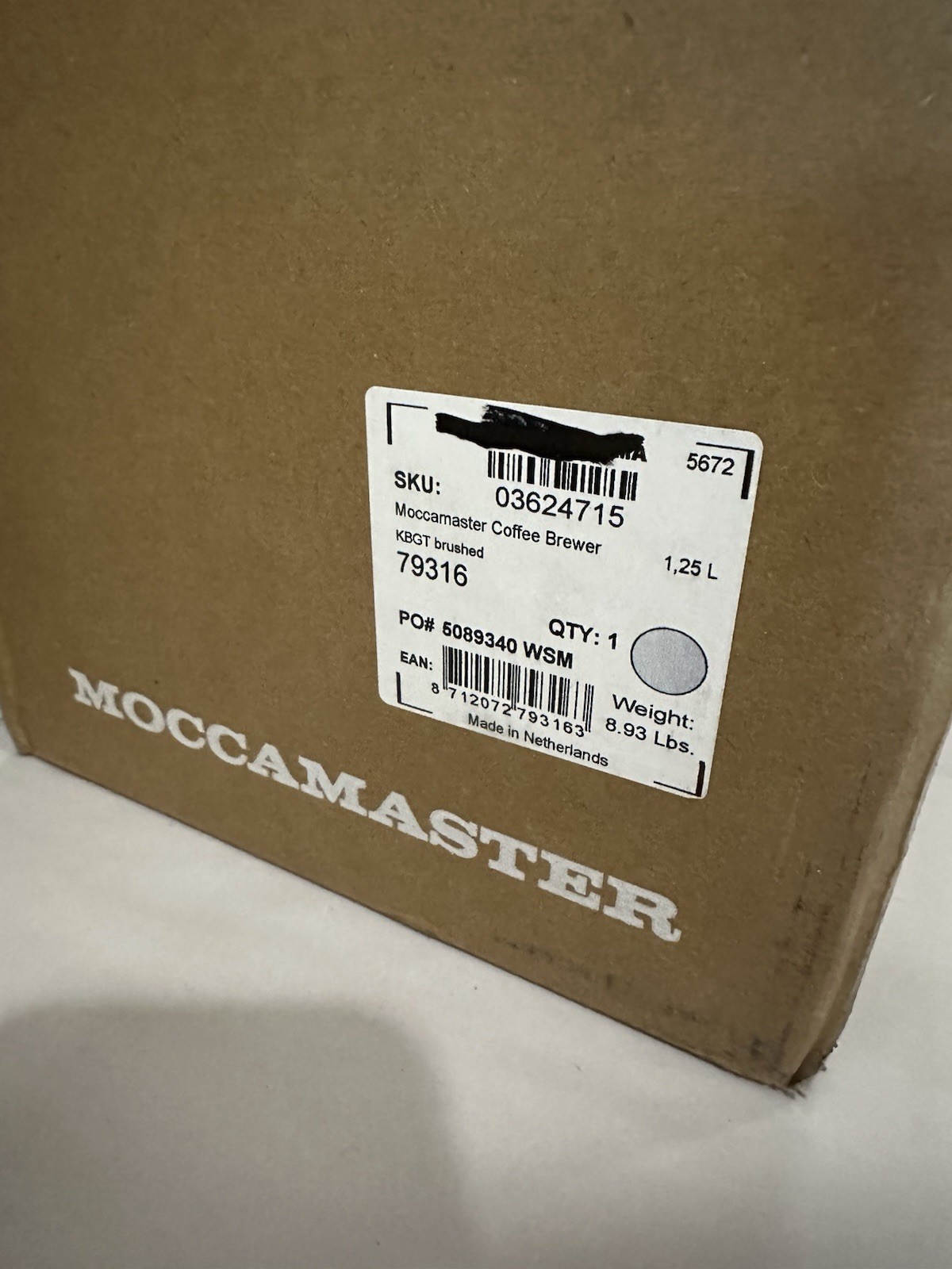 Moccamaster KBGT Select Brushed  Silver 10-Cup Coffee Maker 79316
