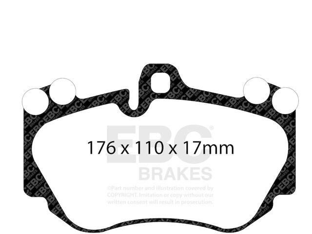 For 2006-2010 Lamborghini Murcielago Brake Pad Set Front EBC 54414VKWV 2007 2008