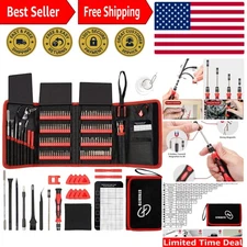 Comprehensive Magnetic Electronics Screwdriver Set - 142 Pieces Essential Tools