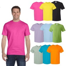 Hanes Essential-T T-Shirt for Men, Short Sleeve, Mix Color, 9-Pack, Sizes S-5XL