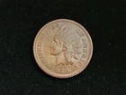 1886 Indian Head Cent About Uncirculated Detail Cleaned NICE!