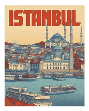 Quadro urbano di Istanbul arte da parete decorazione urbana viva moderna urbana