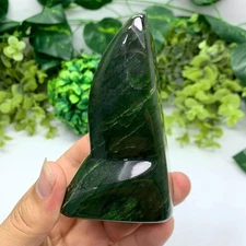 417g Green Nephrite Jade Free Form, Nephrite Jade Free Form Stone, Green Nephrit