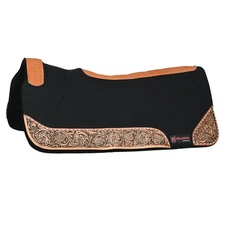 34HS 32" X 30" Hilason Horse Saddle PAD Western Contoured Wool Felt Moisture