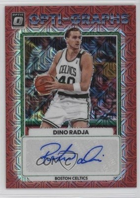 2022-23 Panini Donruss Optic Opti-Graphs Choice Prizm Dino Radja Auto HOF 14t3