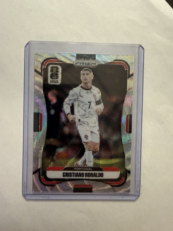 2026 Panini Prizm Fifa World Cup Cristiano Ronaldo #367 Silver Wave Prizm SP