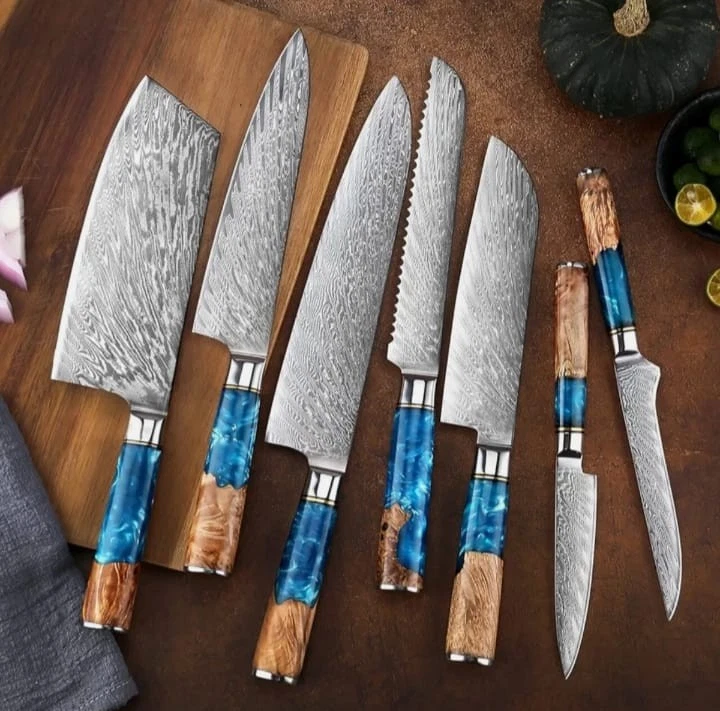 Professional Kitchen Knife Set – Stainless Steel Chef Knives w/ Ergonomic Handle