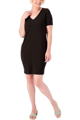Form & Line by Universal Standard Knit T-Shirt Dress Black