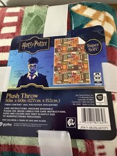 Harry Potter Plush Throw Blanket 50in x 60in, New, Super Soft, Machine Washable