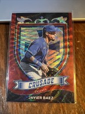 Javier Baez 2021 Panini Chronicles Crusade Ruby Wave #6 Cubs Tigers /199