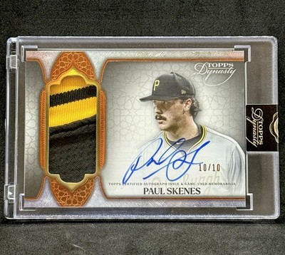 2025 Topps Dynasty Paul Skenes Patch Auto /10 Pirates 🔥