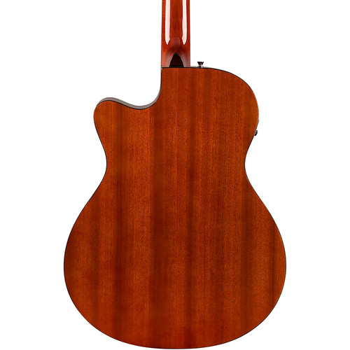 Fender FA-135CE All-Mahogany Concert Acoustic-Electric Guitar Mahogany - Picture 2 of 8