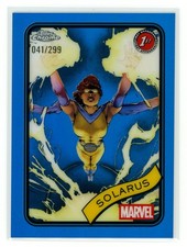 SOLARUS 2025 Topps Chrome Marvel Blue Refractor #8 41/299