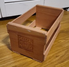 Napa Valley Box Company Wooden 20 CD Storage Holder Rack Shelf Crate