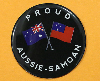 Buy PROUD AUSSIE - SAMOAN FRIDGE MAGNET AUSTRALIAN SOUVENIR SAMOA GIFT BLACK