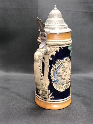 German Beer Stein Beer Tankard Vintage Antique - Picture 9 of 18