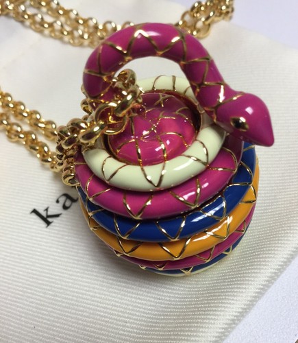 Snake Locket Pendant Necklace 