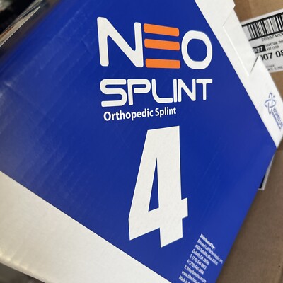 Neo Splint Orthopedic Fiberglass Splint Roll 4'' X 15'  / 4 inch x 5 yards NIB