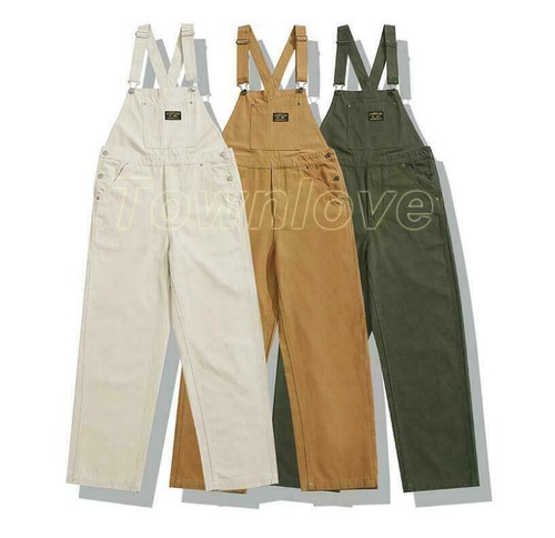Pants Retro Cotton Jumpsuits Casual 