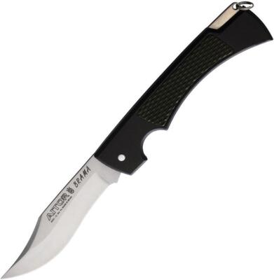 Aitor Brama Lockback Black 3.5'' Mova Stainless Blade Alu. Handle Synthetic Inlay