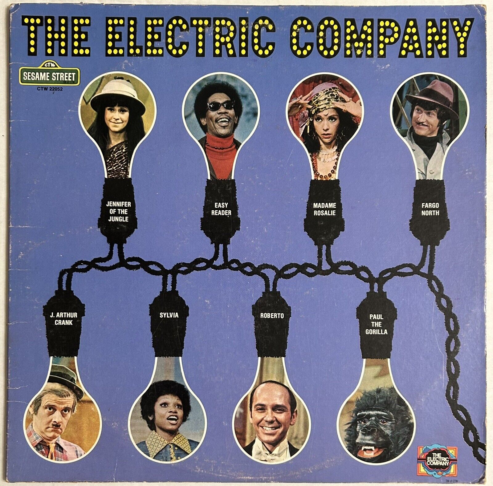 The Electric Company - Vinyl LP - Sesame Street Records 1974 CTW 22052 Cleaned
